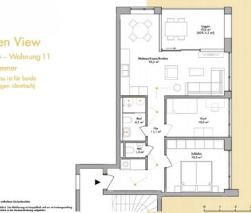 Ostfildern-Ruit: Heller 3,5-Zimmer Neubau mit Loggia, 2. OG - Photo 4