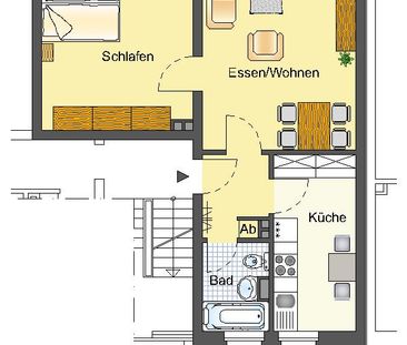 Demnächst frei! 2-Zimmer-Wohnung in Detmold Knochenbach - Foto 1