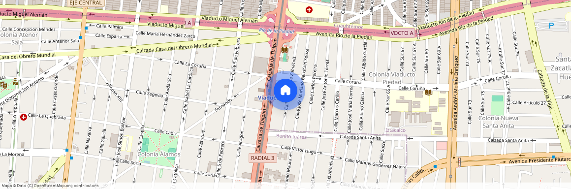 Aniceto de Zamacois 67, Viaducto Piedad, Iztacalco, 08200 Ciudad de México, CDMX #67, Colonia Viaducto Piedad, C.P. 08200, Df / Cdmx