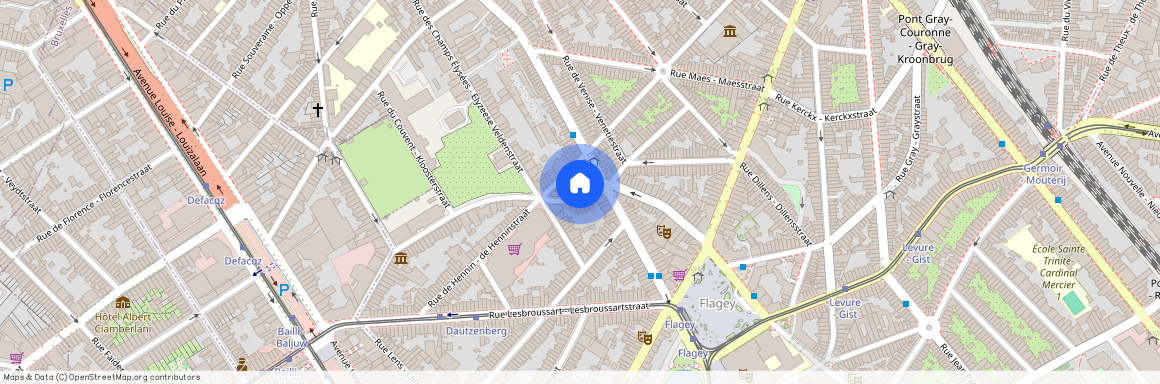 Rue de l'Ermitage - Kluisstraat 1A, 1050 Ixelles - Elsene, Belgium