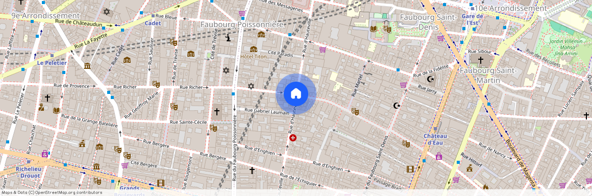 Rue d'Hauteville et Rue de l'Echiqiuer 75010 Paris (10e arrondissement)