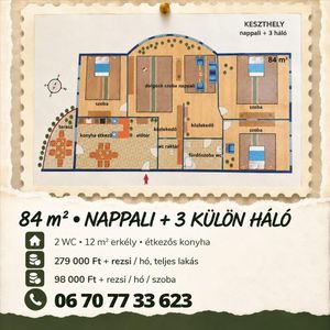 Kiadó felújított lakás - Keszthely - Fotó 2