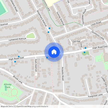 High Road East, Felixstowe