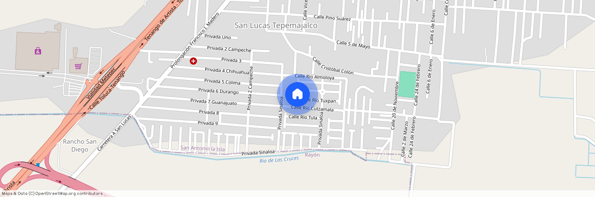 Calle Río Tuxpan, San Antonio la Isla, San Lucas Tepemajalco, San Antonio la Isla, Estado de México, 52280, México