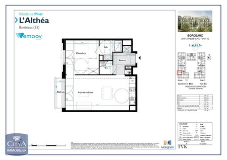 Location Appartement 2 pièces 48m² BORDEAUX 33000 - Photo 2