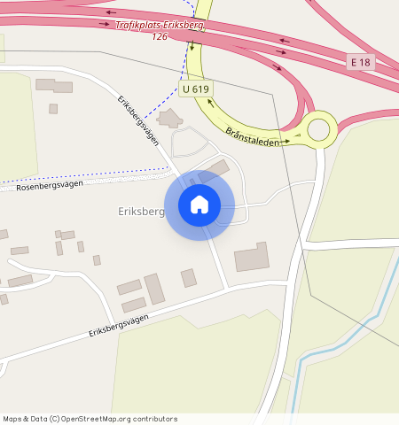 Eriksbergsvägen, Hallstahammar