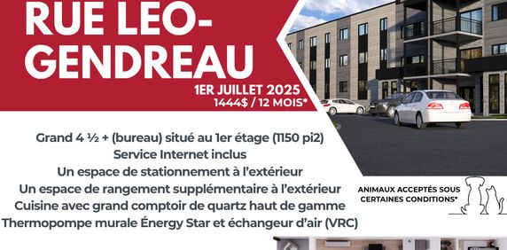4 1/2 + Espace Bureau NEUF! - Photo 2