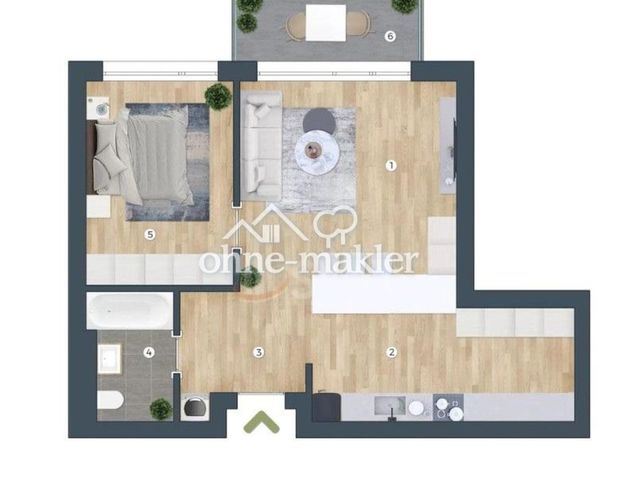 Wunderschöne 2-Zimmer-Wohnung! - Photo 1