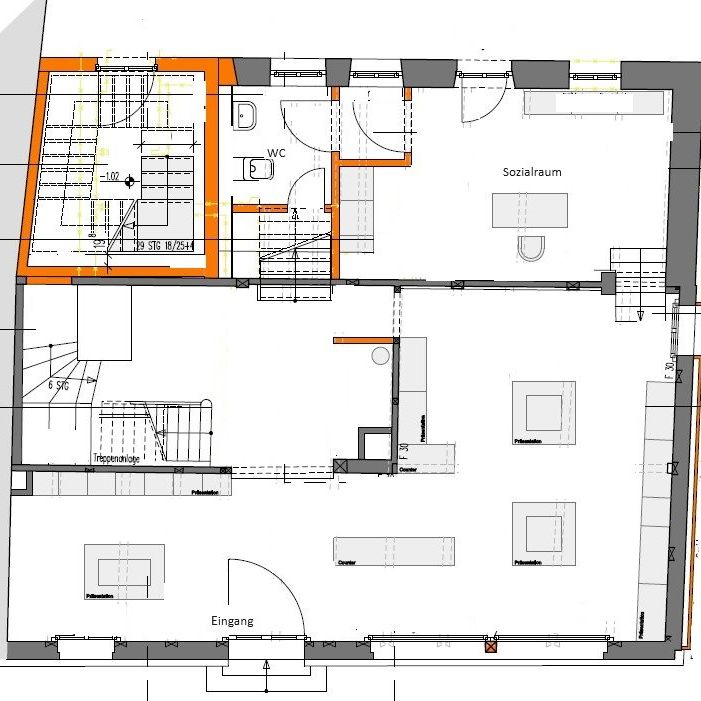 Ratingen-Fußgängerzone: Repräsentative Gewerbefläche in historischem Haus - Foto 1