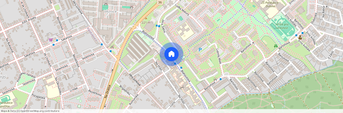 Blahoutova, Pardubice