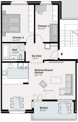 "Traumwohnung in grüner Oase" - Foto 1