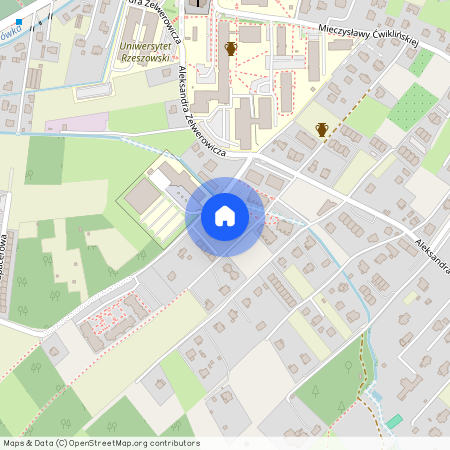 ul. Aleksandra Zelwerowicza, Zalesie, Rzeszów, podkarpackie