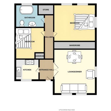 2 bedroom apartment to rent Little Grove Field, Harlow, CM19 - Photo 3