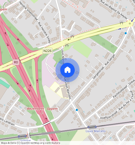 ** Rue Louis Marcelis Wezembeek- Oppem, 1970, Wezembeek-Oppem