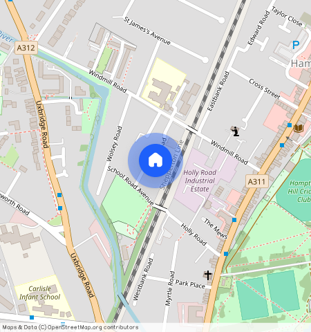 School Road, Hampton Hill, Hampton, TW12