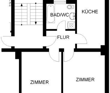 2-Zimmer Wohnung in Unteres Wehringhausen - Foto 2