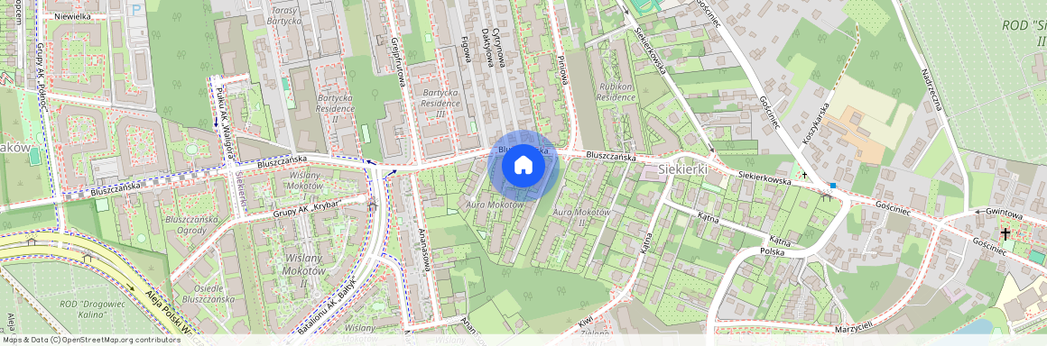 Warszawa Mokotów Siekierki, Bluszczańska