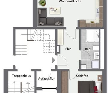 Erstbezug - 2 Raumwohnung mit gehobener Ausstattung - Foto 4