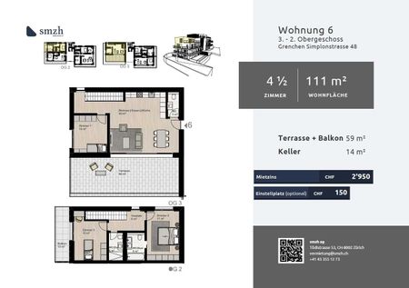 Luxurious 4.5-room duplex apartment for rent in Grenchen - Foto 2