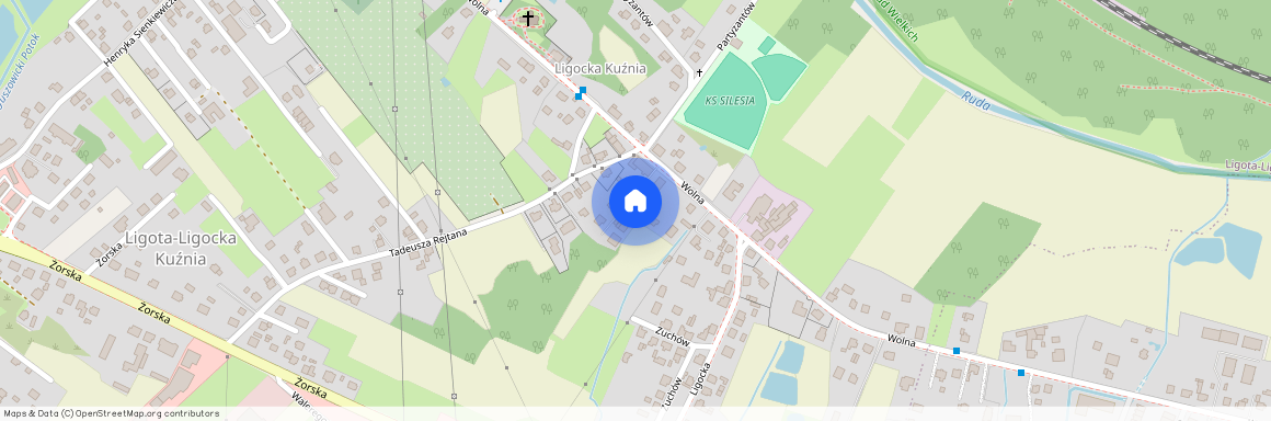 ul. Wolna, Ligocka Kuźnia, Rybnik, śląskie