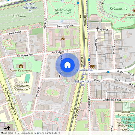 ul. Władysława Orkana, Ksawerów, Mokotów, Warszawa, mazowieckie