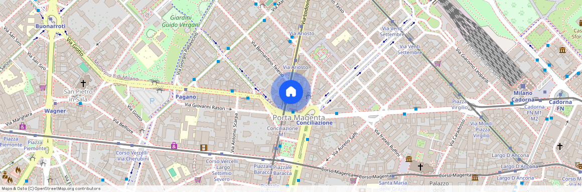 Via Lodovico Ariosto, 6, Milano