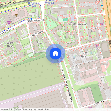 ul. Juliusza Ordona, Odolany, Wola, Warszawa, mazowieckie