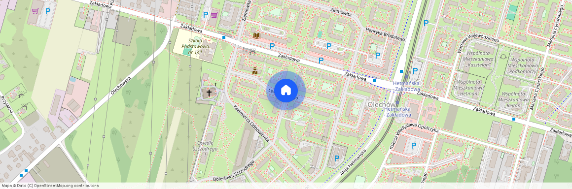 Leszka Białego, Łódź, Widzew, Olechów-Janów