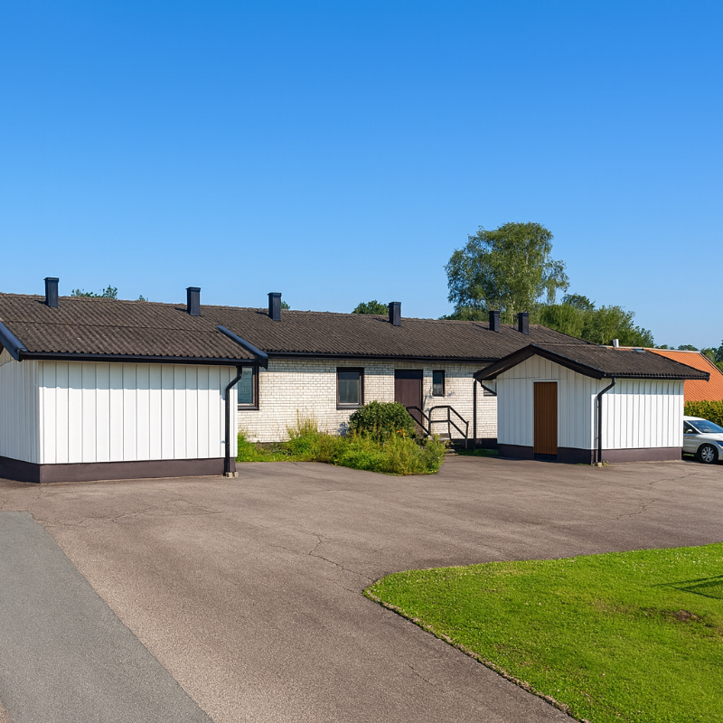 Lägenhet i parhus med egen ingång och uteplats. I anknytning till lägenheten ligger förråd och parkeringsplats. - Foto 2