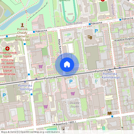 al. Karola Anstadta, Fabryczna, Śródmieście, Łódź, łódzkie