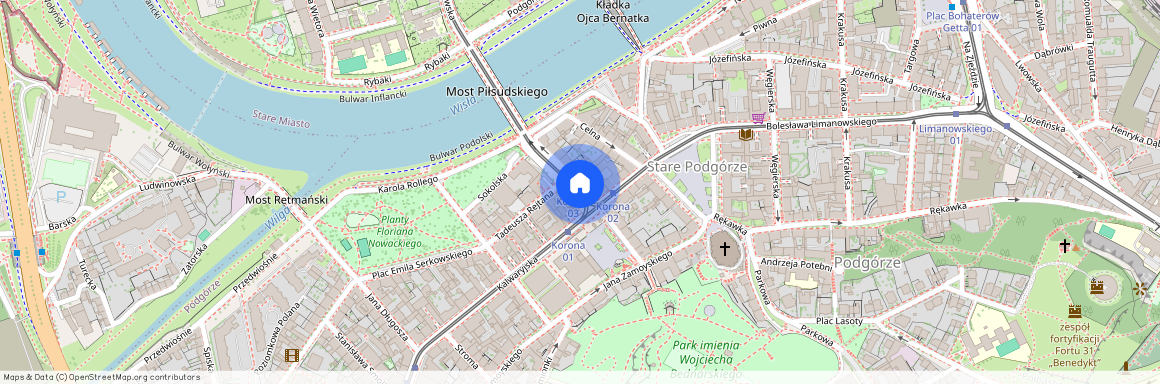 ul. Legionów Józefa Piłsudskiego, Stare Podgórze, Podgórze, Kraków, małopolskie