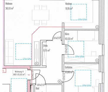 **Neubau: 3-Zimmer Mietwohnung im 1.Obergeschoss in Rheine-Eschendorf** - Photo 2