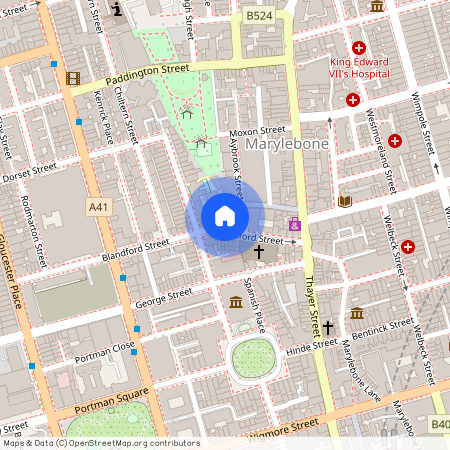 Blandford St, London, W1U