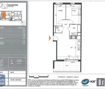 Appartement à louer 3 pièces 59.99m² - Photo 4