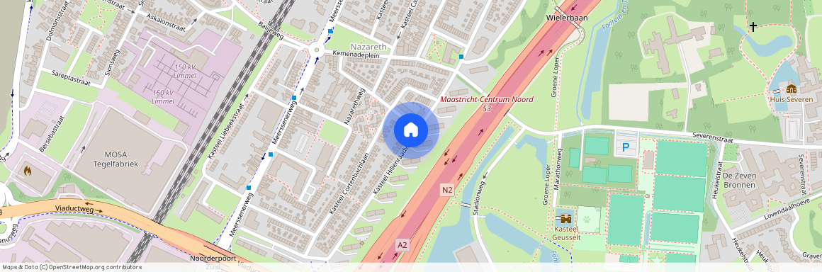 Nazareth, 6222 XW, Kasteel Hillenraadweg, Maastricht