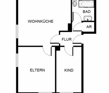 2-Zimmer-Wohnung in GE-Scholven frei! - Photo 1