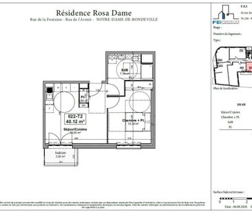 Location Appartement 2 pièces 41m² NOTRE DAME DE BONDEVILLE 76960 - Photo 4