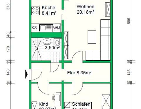 Barrierearme Wohnung im Erdgeschoss - Foto 1