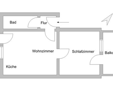 City-Residence: Nette 2-Zimmer-Wohnung in schönem Altbau - Photo 6