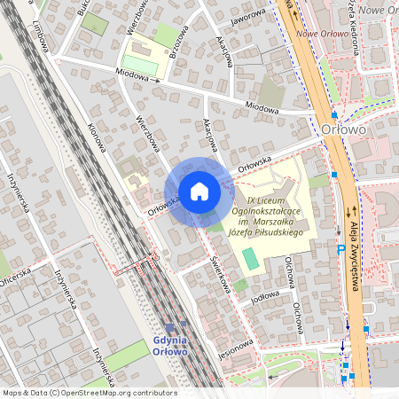 ul. Orłowska, Orłowo, Gdynia, pomorskie