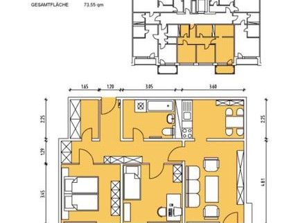 Schöne 3-Zimmer-Wohnung mit Dusche! - Foto 1