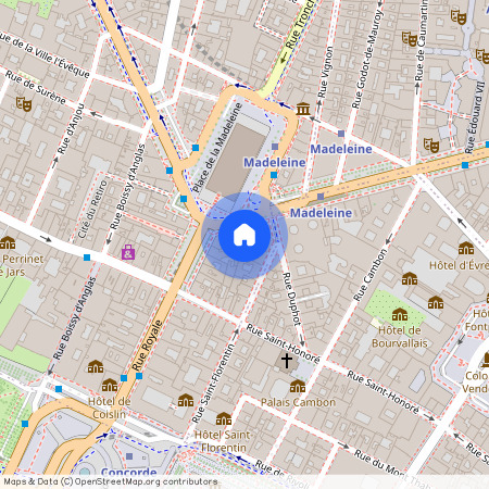 Suberbe trois pièces meublé Place de la Madeleine, Paris 8Ème