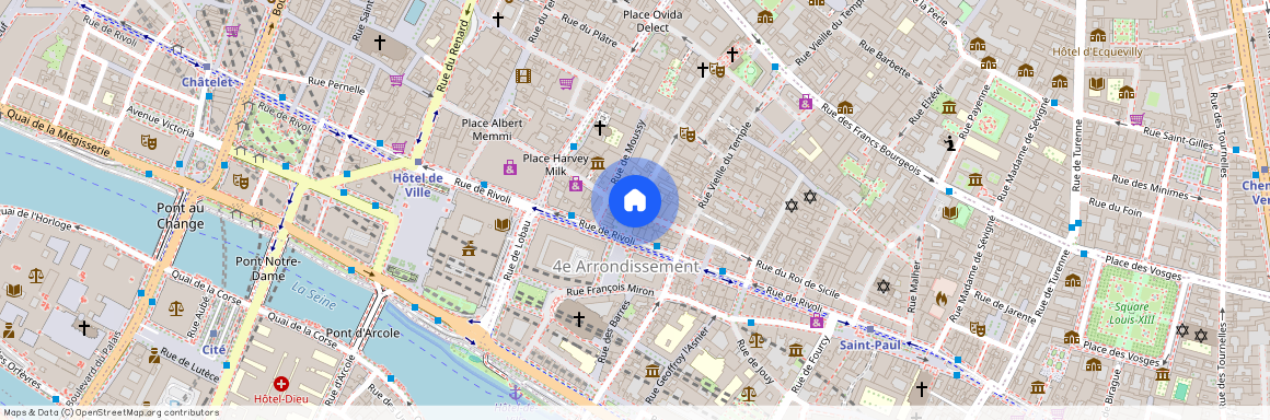 Rue du Bourd Tibourd et Rue du Roi de Sicile 75004 Paris (4e arrondissement)