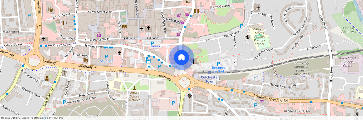 St. Botolphs Street, Colchester, Essex, CO2