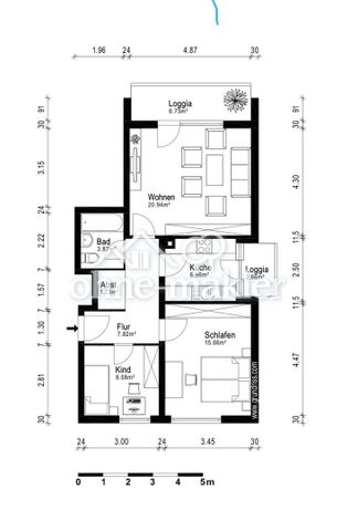 Exklusive 3-Zimmer-Wohnung, stilvoll kernsaniert, mit zwei Balkonen in Denning - Photo 3