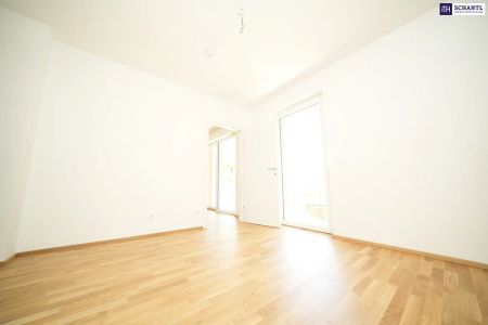 GROSSARTIG! Lichtdurchflutete 2-Zimmer-Neubauwohnung mit Südwestausrichtung, großzügigem Balkon, exklusiver Tischlerküche und Tiefgaragenplatz! - Foto 3