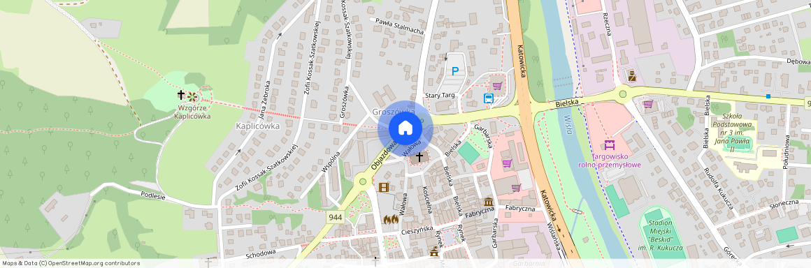 ul. Objazdowa, Skoczów, Skoczów, cieszyński, śląskie