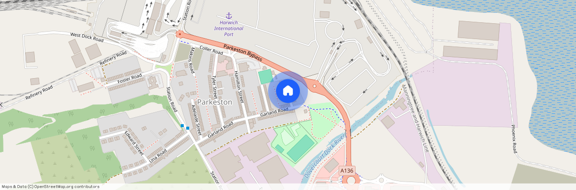 Parkeston Road, Parkeston Village, Harwich, Essex, CO12