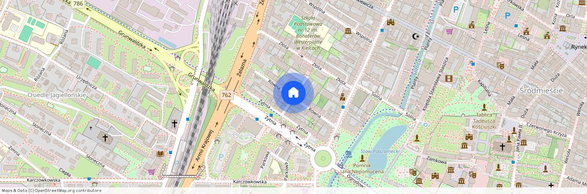 ul. Równa, Śródmieście, Kielce, świętokrzyskie