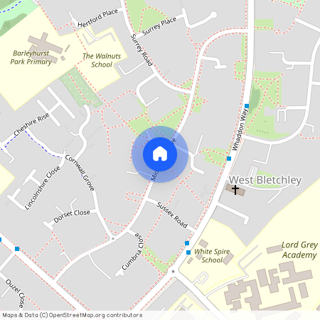 Middlesex Drive, Bletchley, Milton Keynes, Buckinghamshire, MK3